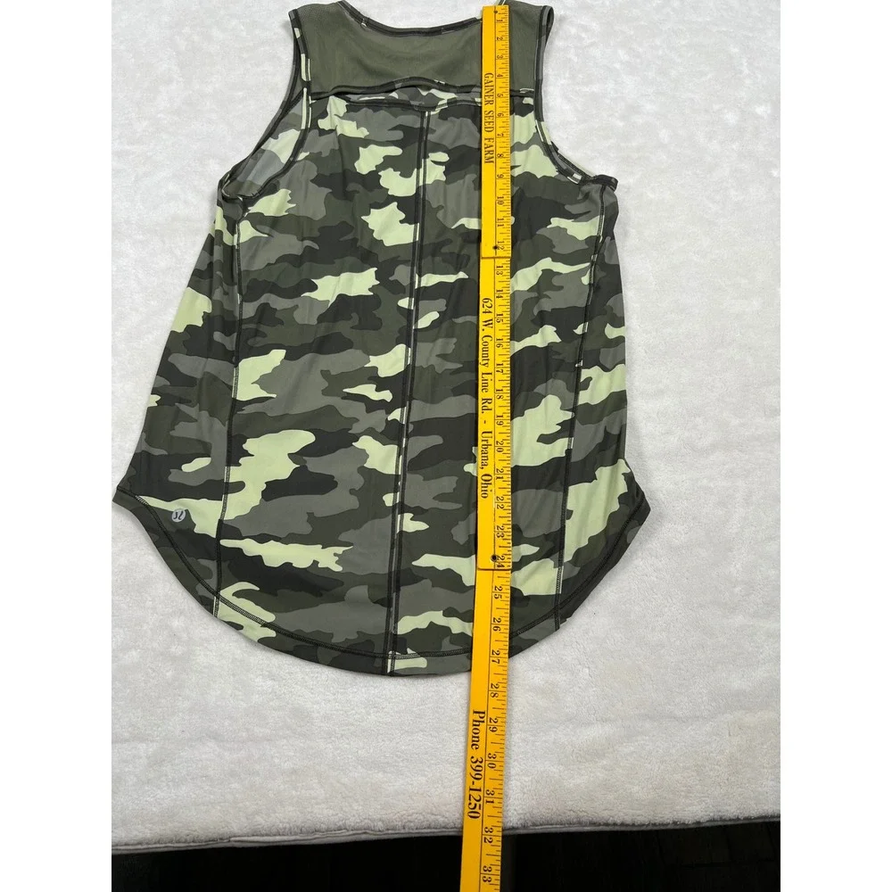 Lululemon Tank Top Sleeveless Camo Print Athletic Activewear Top Size 6‎